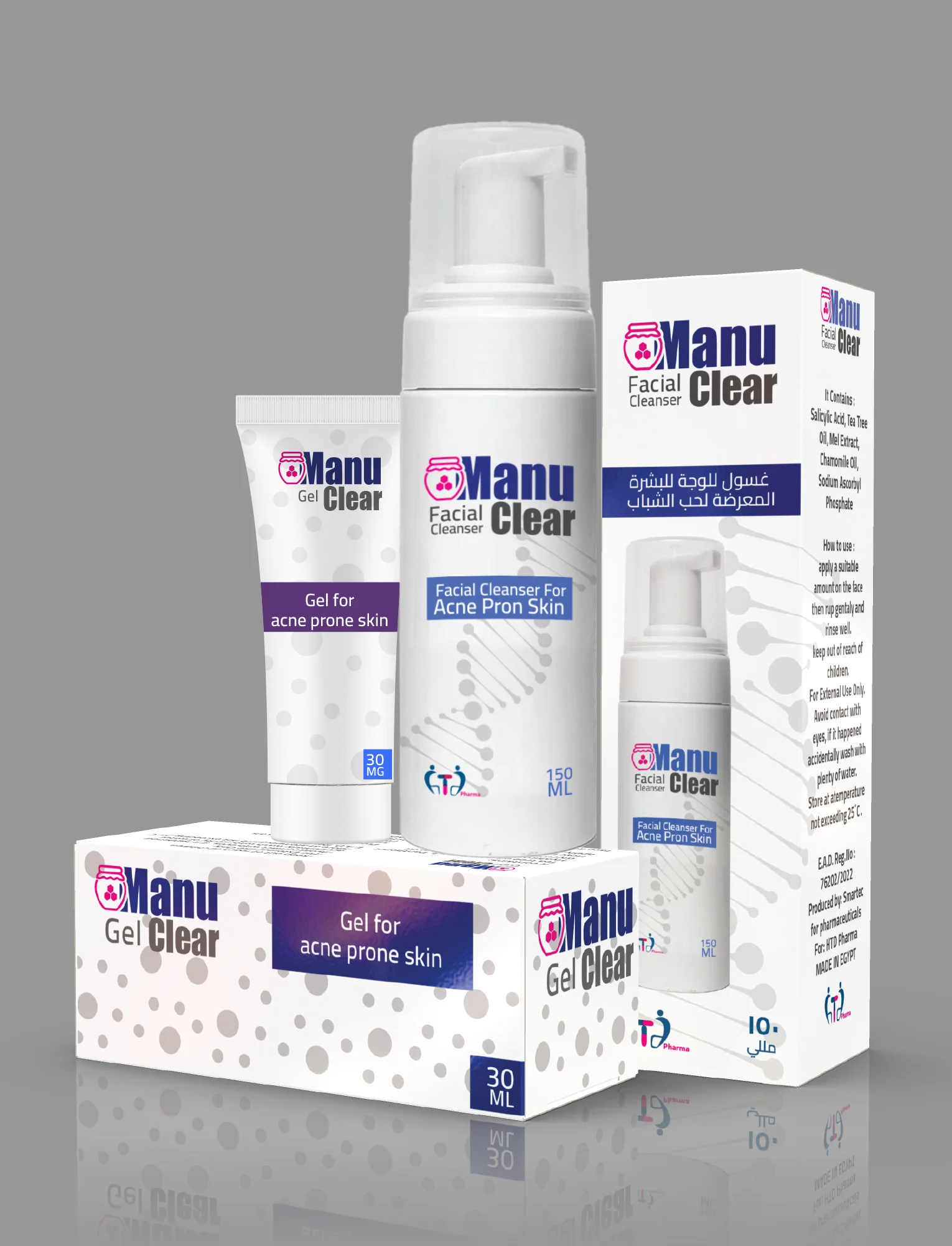 Home 13 Manu Clear Facial Cleanser for Acne porn Skin